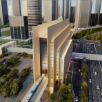 SOM Designs World's Tallest Metro Station in Dubai