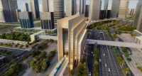 SOM Designs World's Tallest Metro Station in Dubai