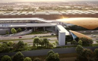 SOM Designs World's Tallest Metro Station in Dubai