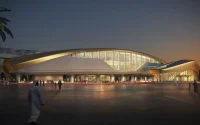 SOM Designs World's Tallest Metro Station in Dubai