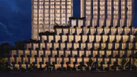 Golden Muqarnas Twins Redefining Luxury: The Espinas Royal Towers by MASK Architects