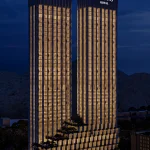 Golden Muqarnas Twins Redefining Luxury: The Espinas Royal Towers by MASK Architects