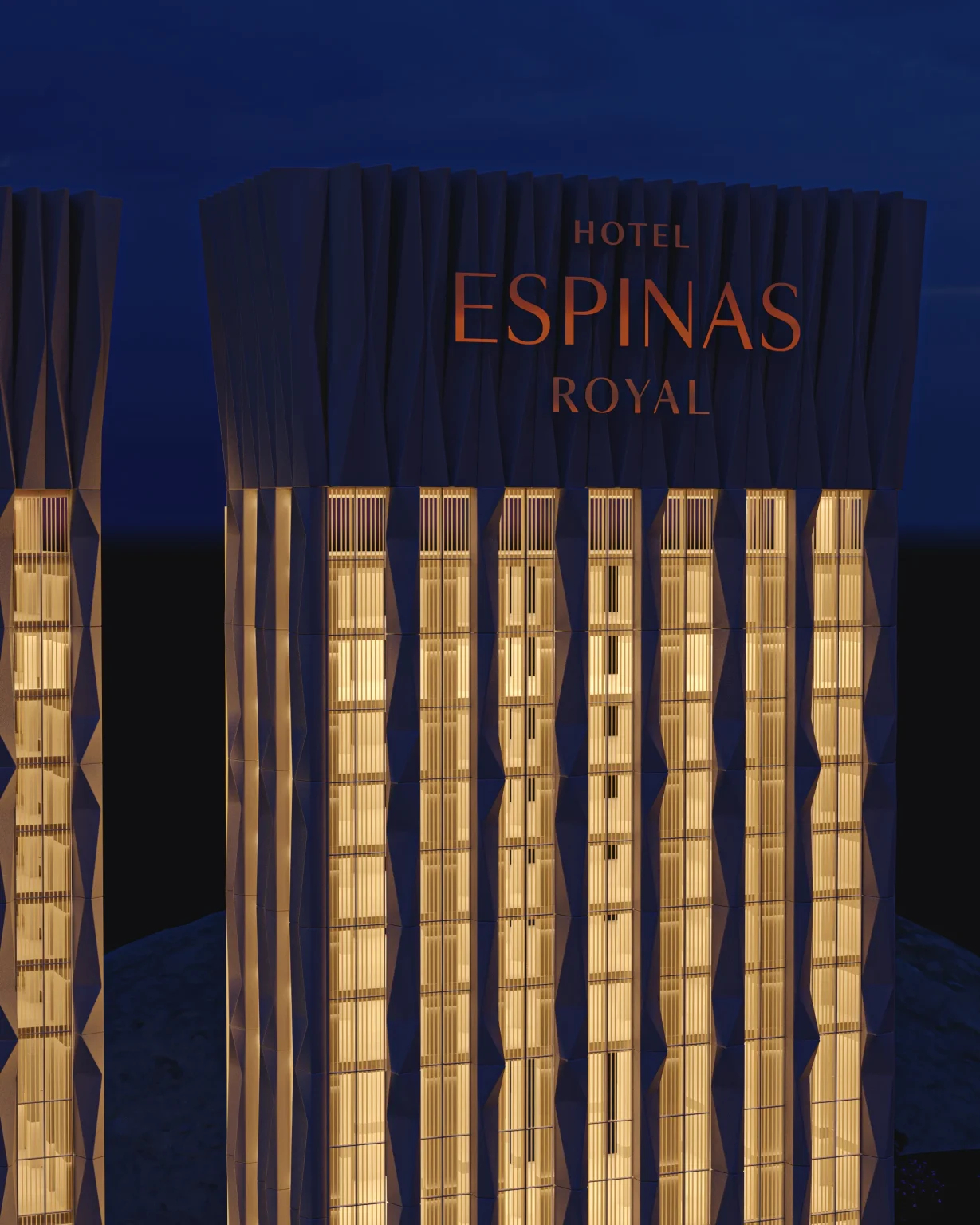 Golden Muqarnas Twins Redefining Luxury: The Espinas Royal Towers by MASK Architects