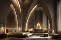 Golden Muqarnas Twins Redefining Luxury: The Espinas Royal Towers by MASK Architects