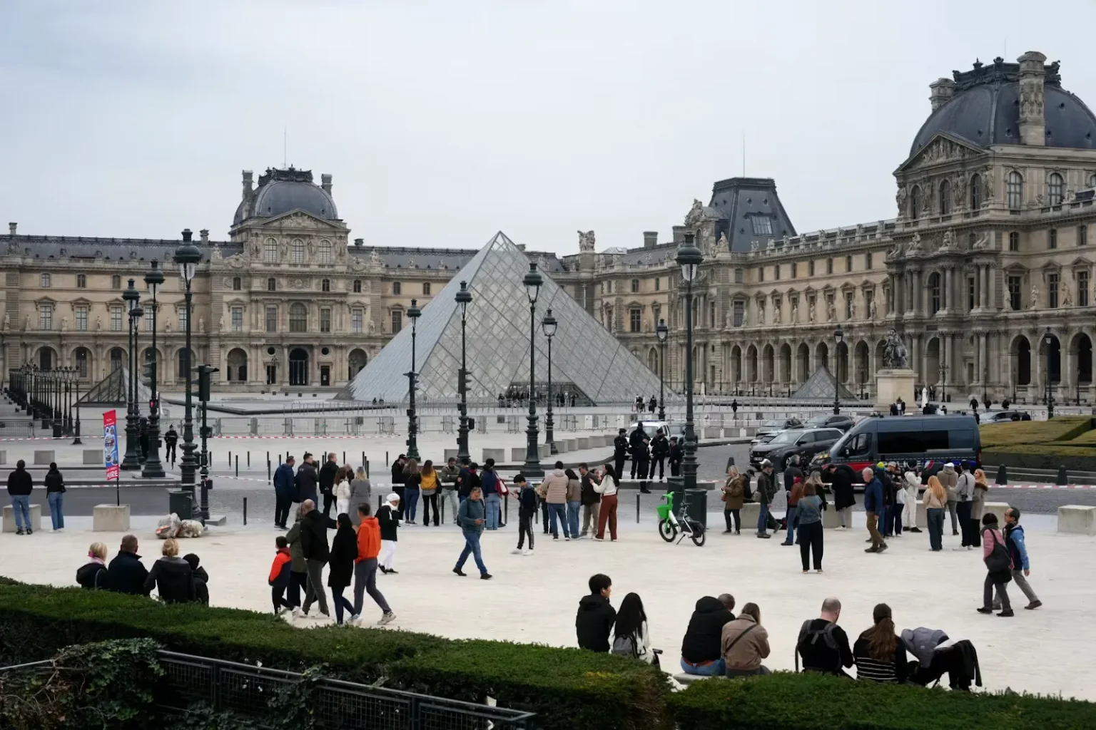 Jewelry Heist at the Louvre Museum in Paris