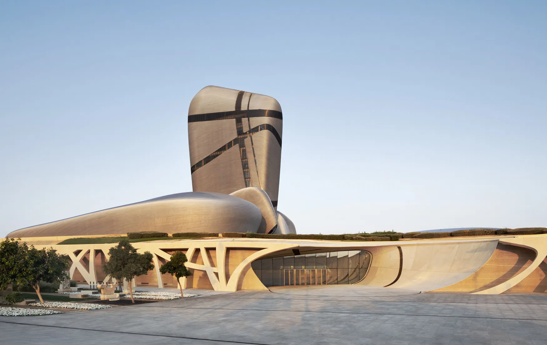 Snøhetta's Pebble-Inspired King Abdulaziz Centre for World Culture in Saudi Arabia