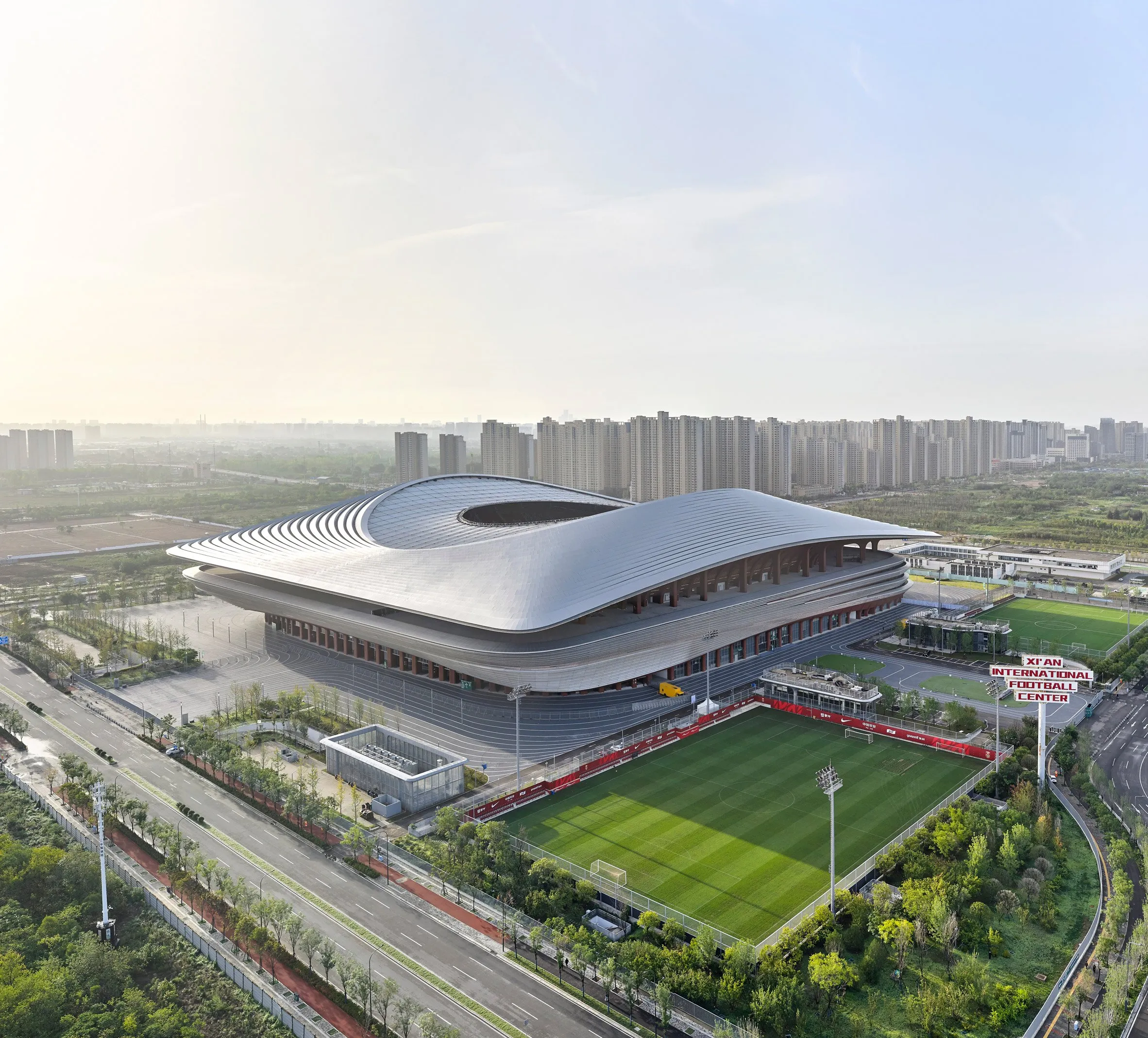 Xi’an International Football Center by Zaha Hadid Architects Opens in China