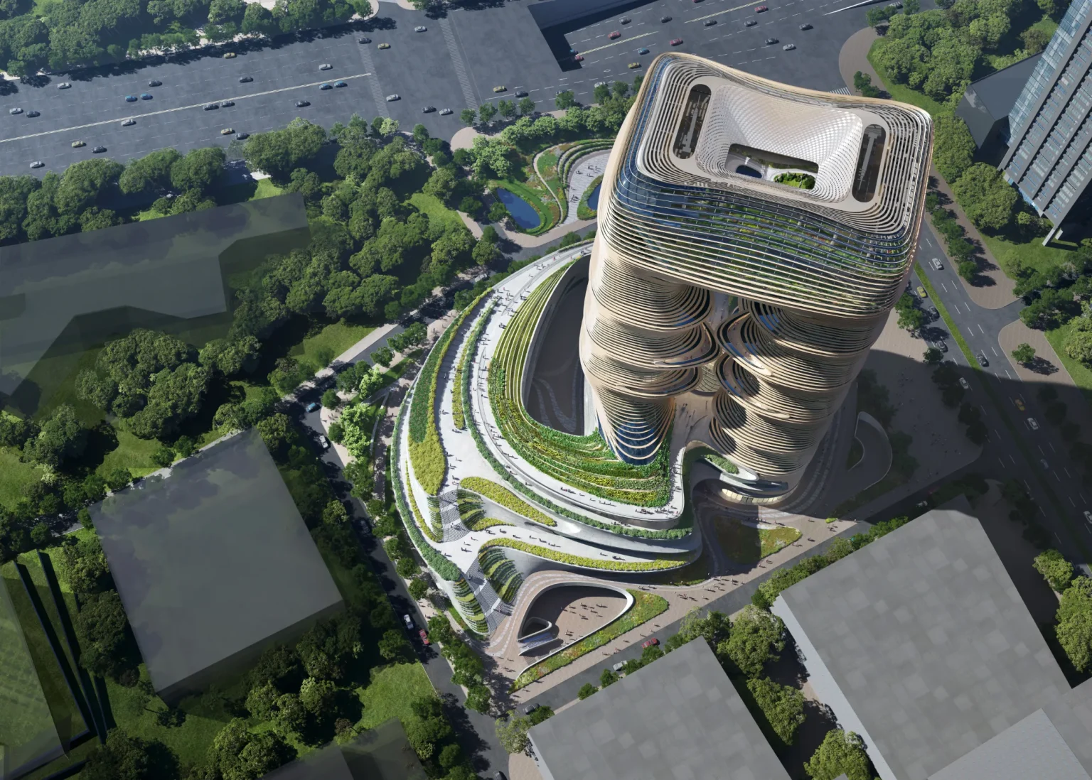 Zaha Hadid Architects’ Yidan Center in Shenzhen