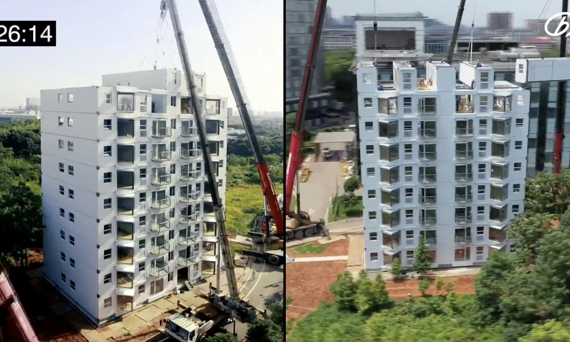 11-Story Building Assembled in China Just Under 29 Hours 6 11-Story Building Rises in 29 Hours in China