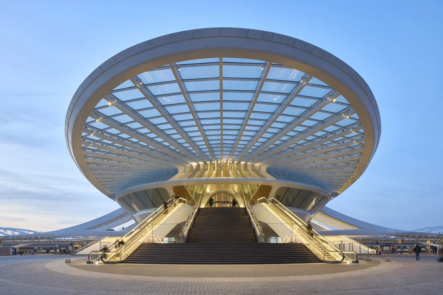 Belgium, New Gare de Mons Station by Santiago Calatrava Now Open