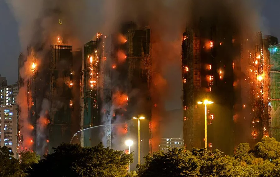 Hong Kong High-Rise Fire: Three Arrested Over Blaze Linked to Flammable Insulation 5 Hong Kong high-rise blaze kills at least 55 as rescue efforts continue