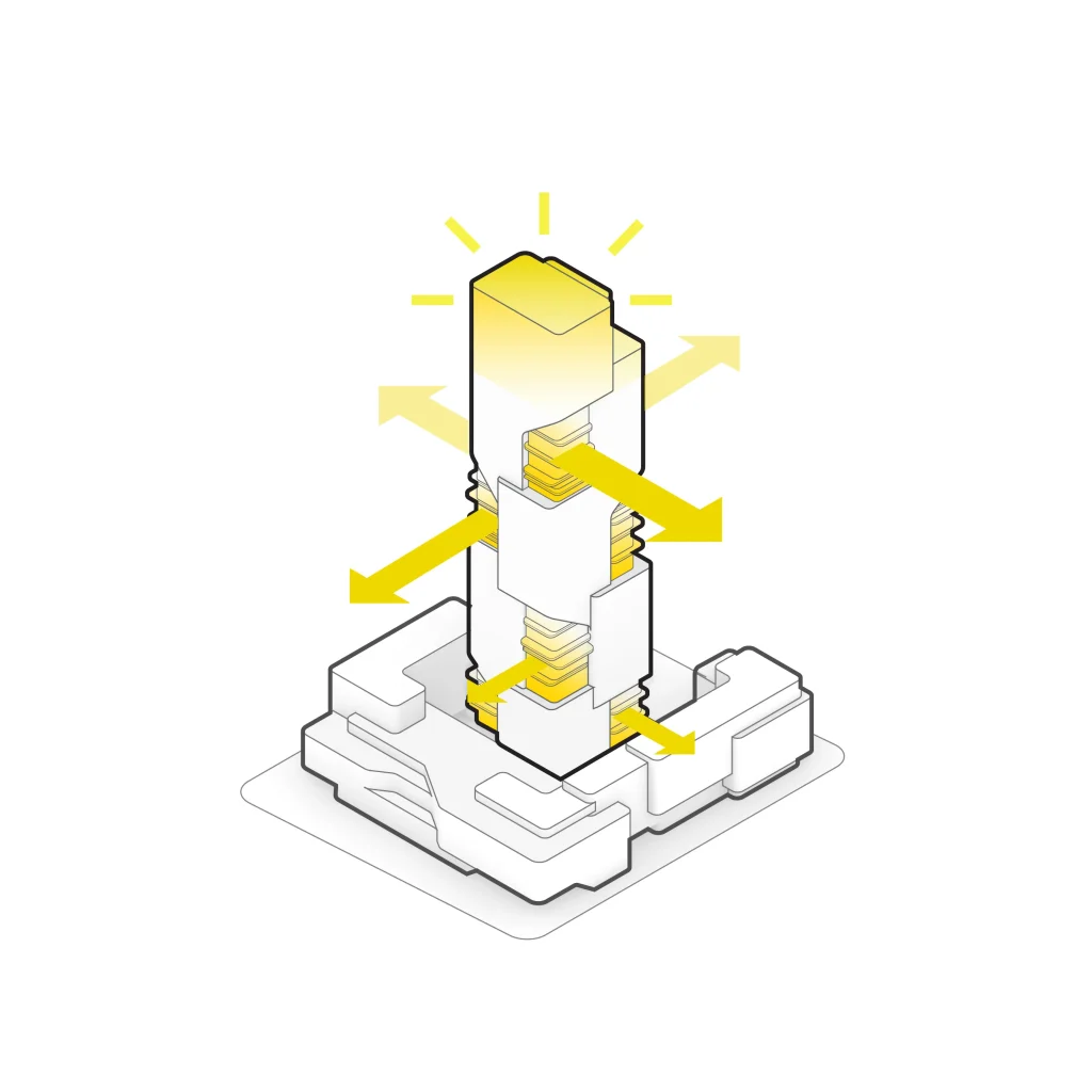Büro Ole Scheeren unveils JD Beacon