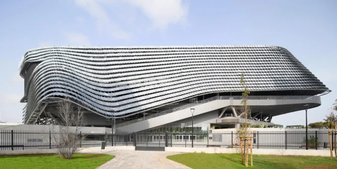 The Ceramic-Skinned Roig Arena by HOK and ERRE Arquitectura