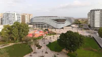 The Ceramic-Skinned Roig Arena by HOK and ERRE Arquitectura