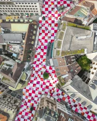 Basel Reveals Its First City-Scale Cloth Installation – The BIGNIK Project by the Riklin Brothers
