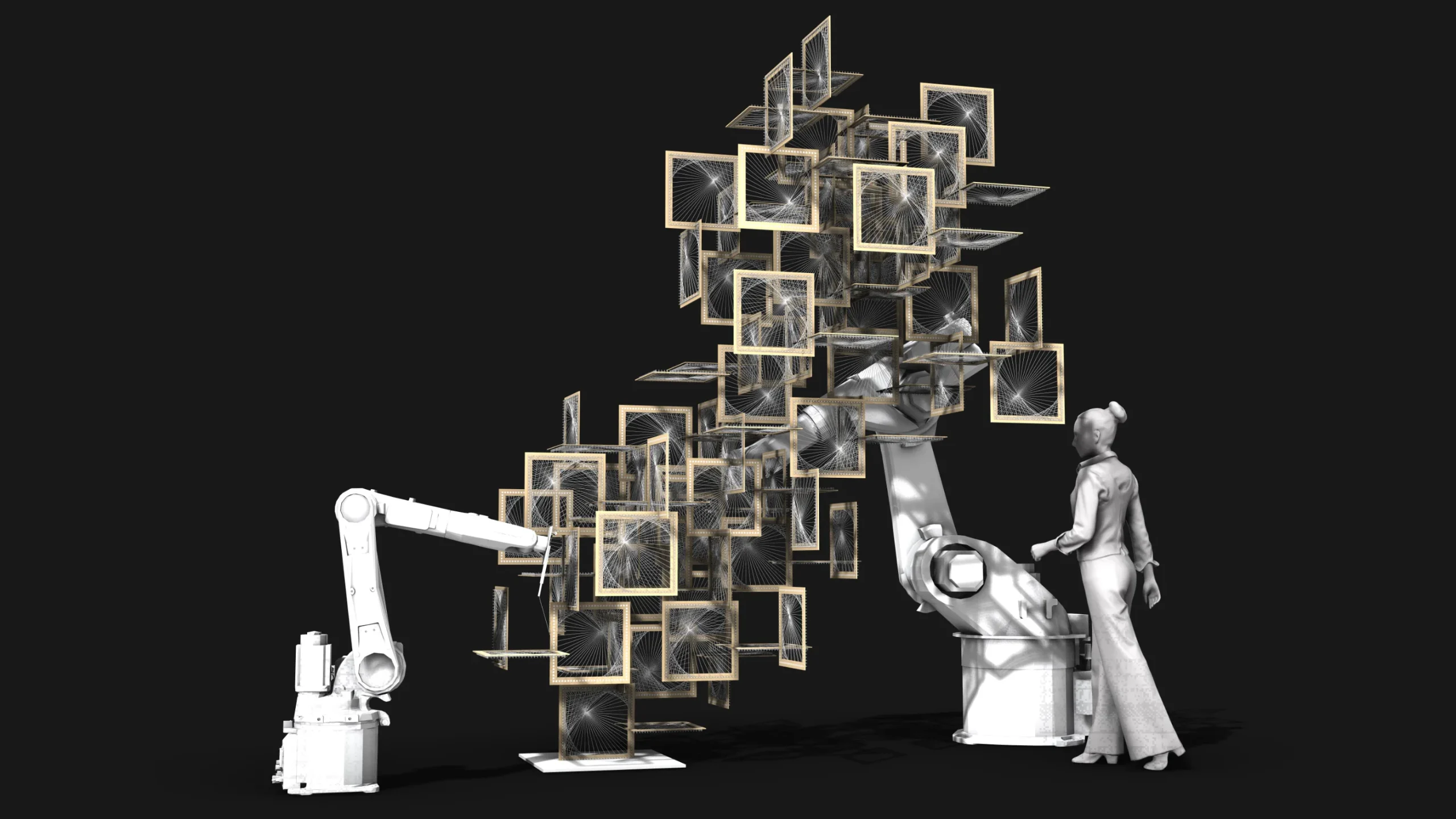 Fibrous Architecture: Robotic Fabrication & AI Rendering 5 Fibrous Architecture: Robotic Fabrication & AI Rendering