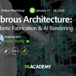 Fibrous Architecture: Robotic Fabrication & AI Rendering