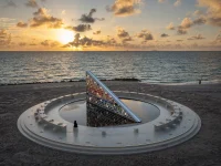 Miami Art Week 2025, Rotating bookshelf, Library of Us