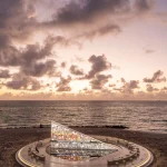 Miami Art Week 2025, Rotating bookshelf, Library of Us