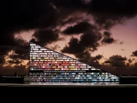 Miami Art Week 2025, Rotating bookshelf, Library of Us