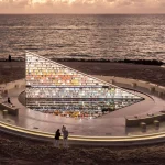 Miami Art Week 2025, Rotating bookshelf, Library of Us