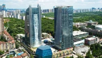 Liebian International Building, 121-meter Skyscraper, 108-Meter Artificial Waterfall