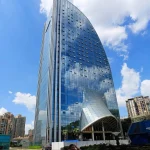 Liebian International Building, 121-meter Skyscraper, 108-Meter Artificial Waterfall