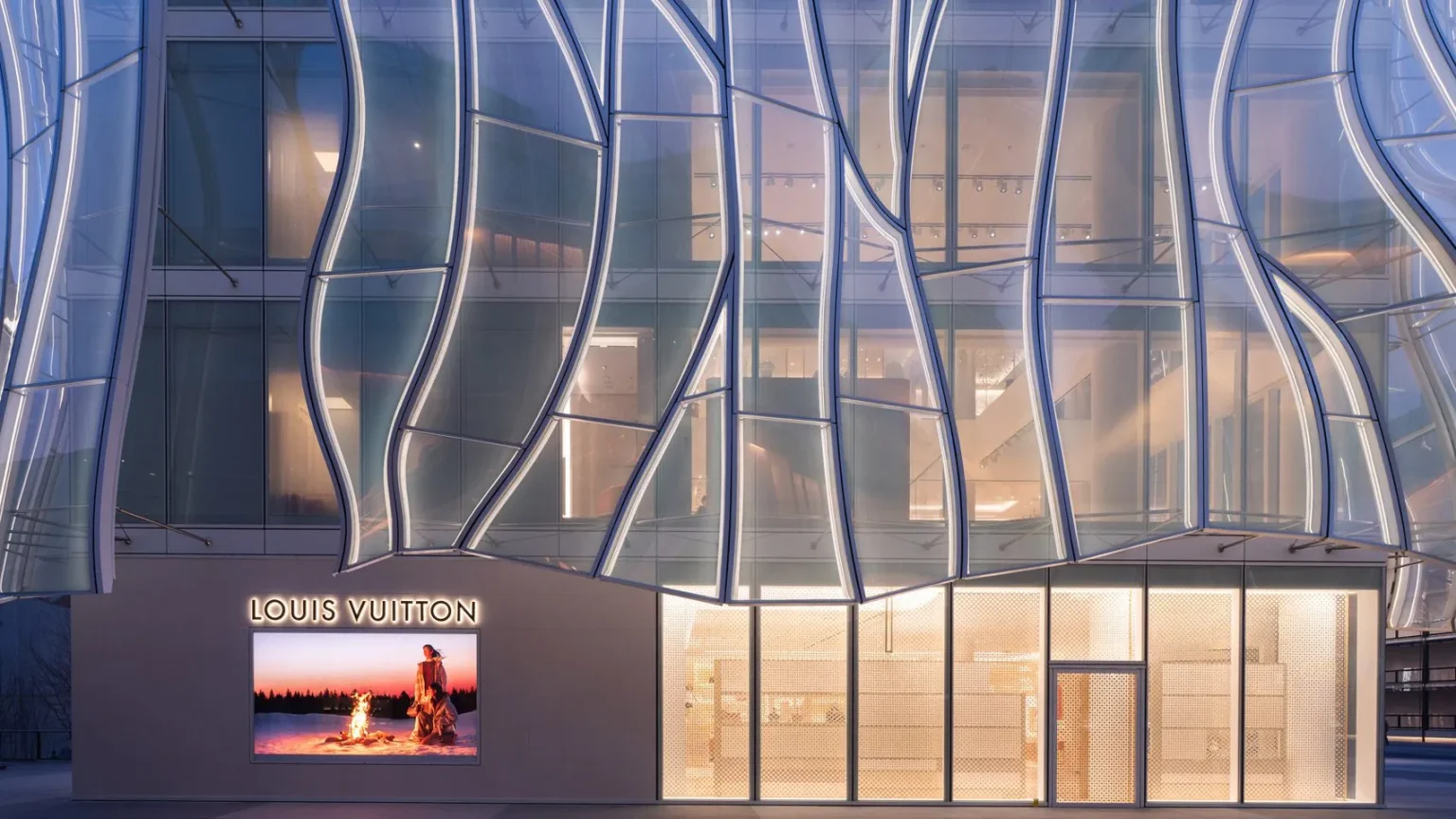 Louis Vuitton Sanlitun Flagship in Beijing Designed by Jun Aoki