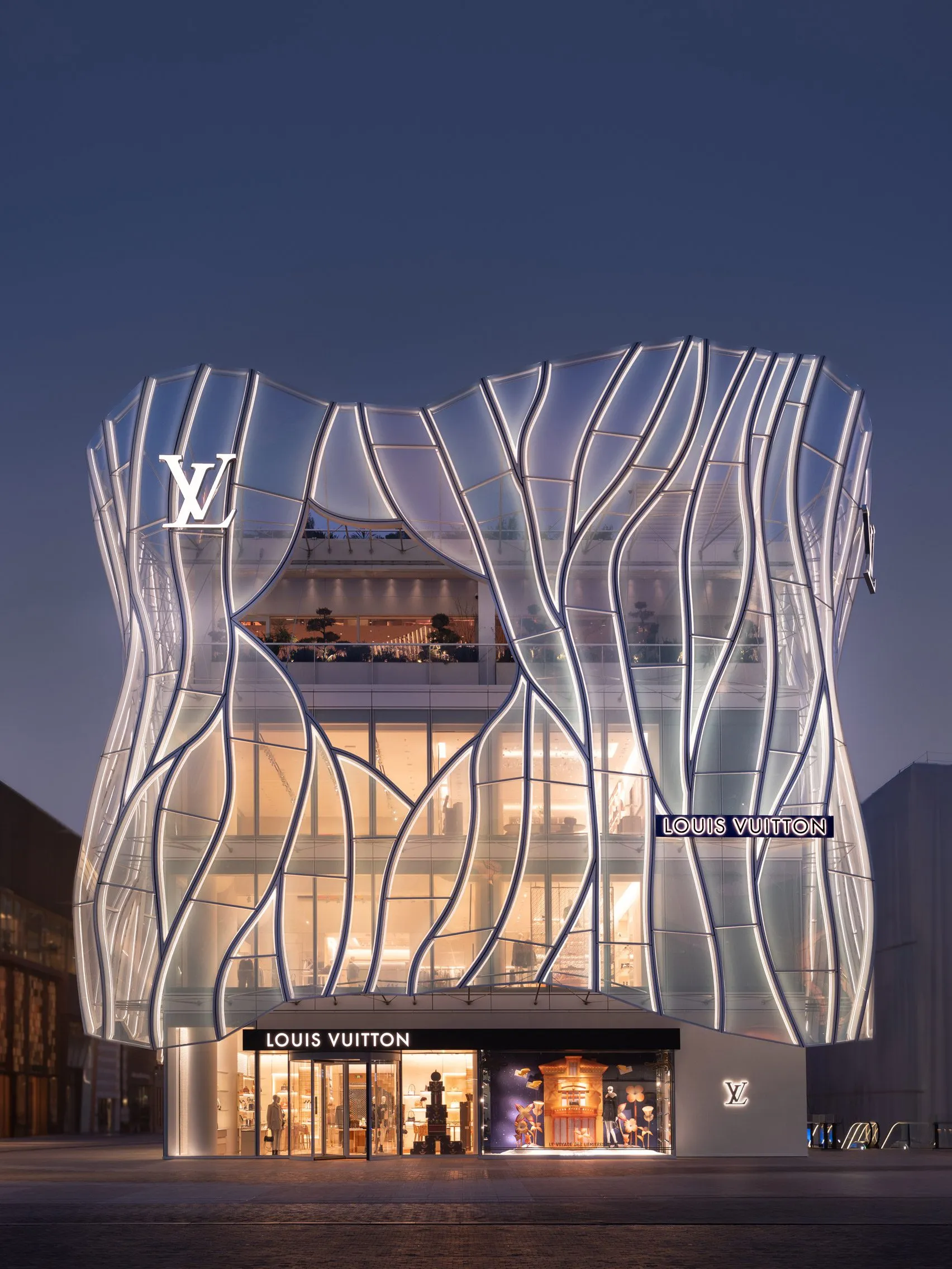 Louis Vuitton Flagship in Beijing Designed by Jun Aoki