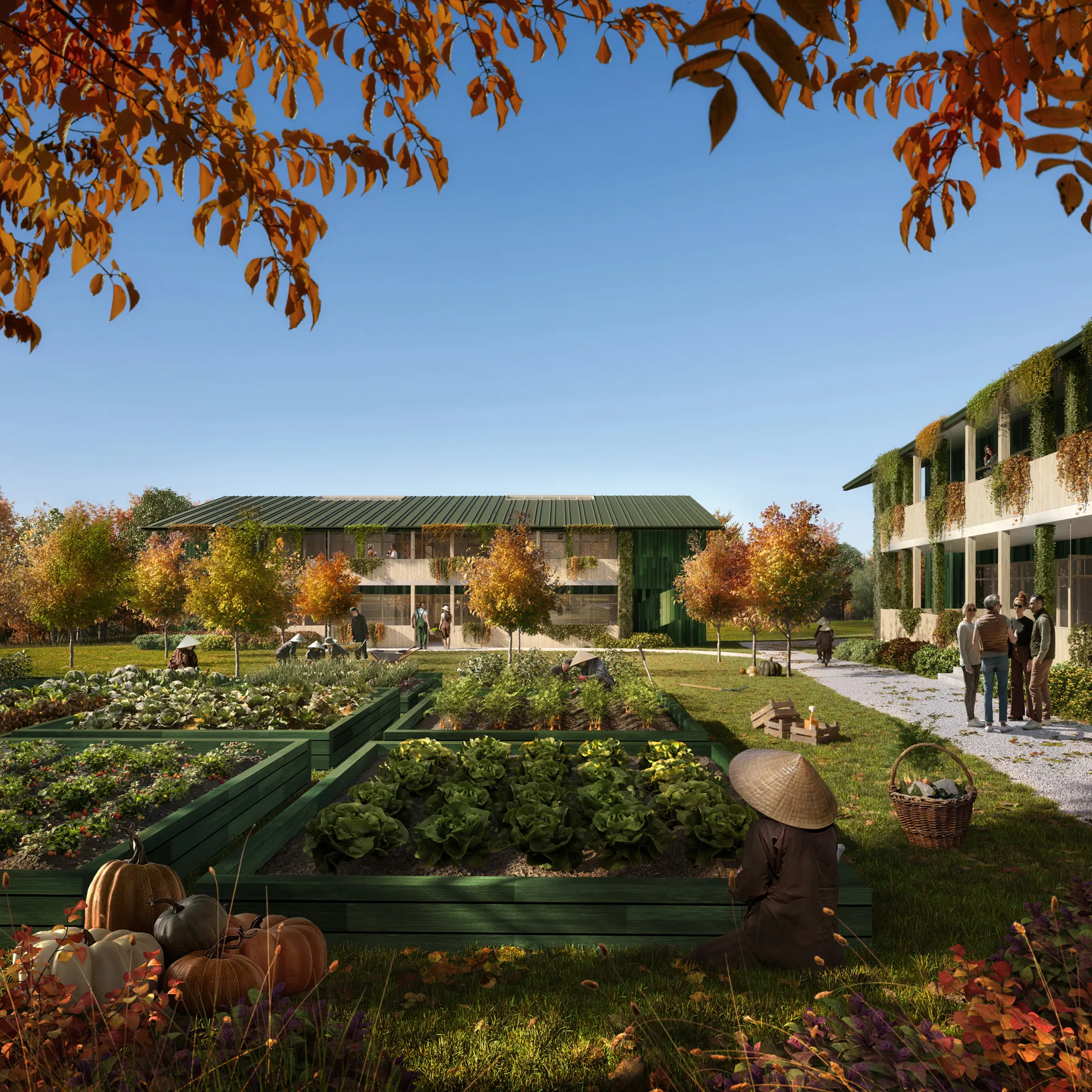 MVRDV, Mindful Spaces, Plum Village Buddhist Monastery