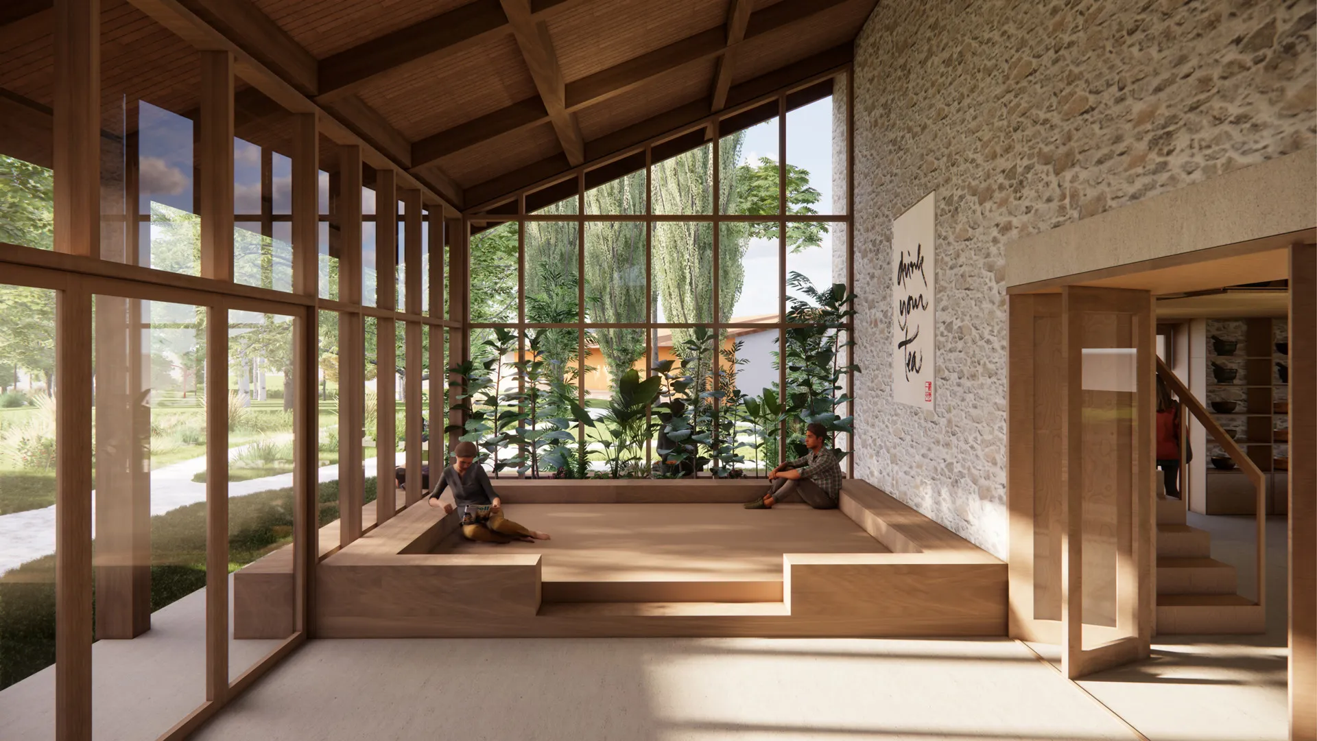 MVRDV, Mindful Spaces, Plum Village Buddhist Monastery