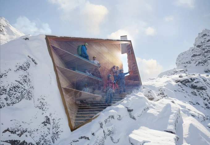 Rock-mimicking bivouac by Carlo Ratti debuts at 2026 Milan Olympics