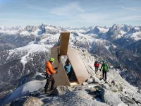 Rock-mimicking bivouac by Carlo Ratti debuts at 2026 Milan Olympics