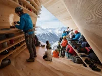 Rock-mimicking bivouac by Carlo Ratti debuts at 2026 Milan Olympics