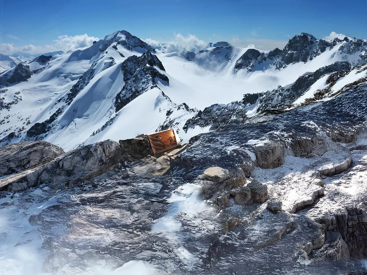 Self-Sufficient Bivouac by Carlo Ratti for 2026 Milan Olympics 7 Rock-mimicking bivouac by Carlo Ratti debuts at 2026 Milan Olympics
