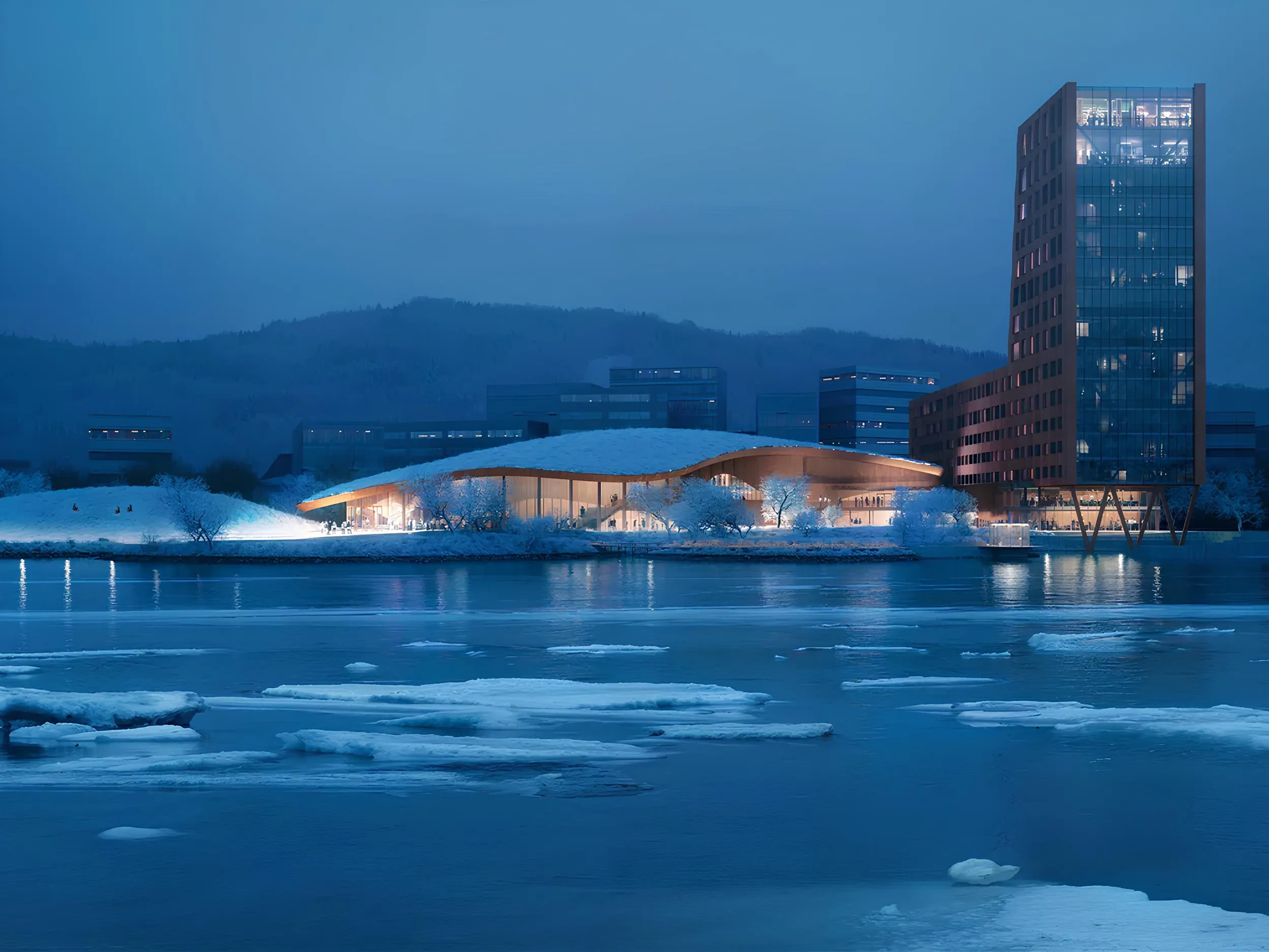 Skamarken’’s Drammen’s Riverfront, Snohetta