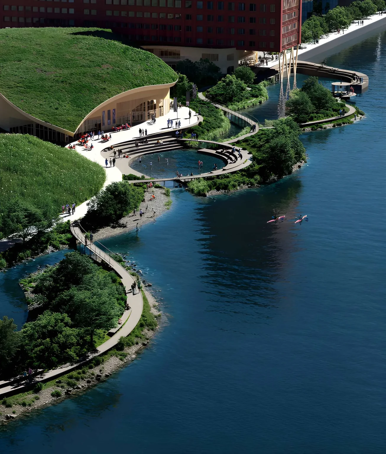 Skamarken’’s Drammen’s Riverfront, Snohetta