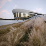 Snøhetta, Hangzhou Art Museum That Mirrors the Qiantang Tide