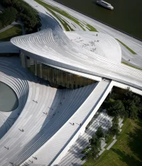 Snøhetta, Hangzhou Art Museum That Mirrors the Qiantang Tide