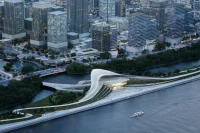 Snøhetta, Hangzhou Art Museum That Mirrors the Qiantang Tide