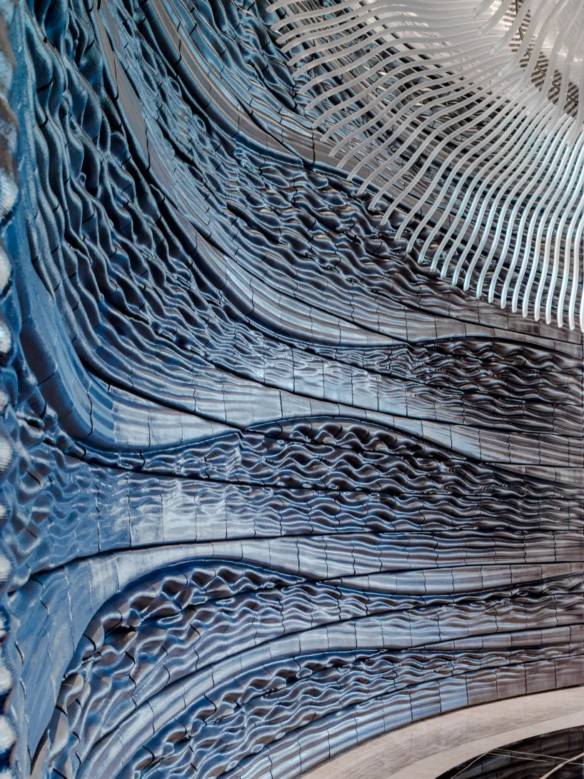 Blue Voyage, One of the World’s Largest 3D-Printed Ceramic Installations in Dubai 6 Blue Voyage, 3D-printed ceramic installation, Dubai, Studio RAP