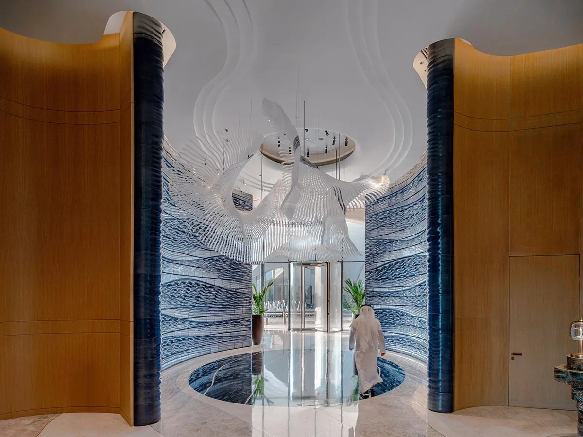 Blue Voyage, One of the World’s Largest 3D-Printed Ceramic Installations in Dubai 9 Blue Voyage, 3D-printed ceramic installation, Dubai, Studio RAP