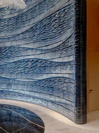 Blue Voyage, 3D-printed ceramic installation, Dubai, Studio RAP