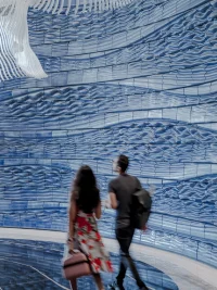 Blue Voyage, 3D-printed ceramic installation, Dubai, Studio RAP