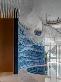 Blue Voyage, 3D-printed ceramic installation, Dubai, Studio RAP