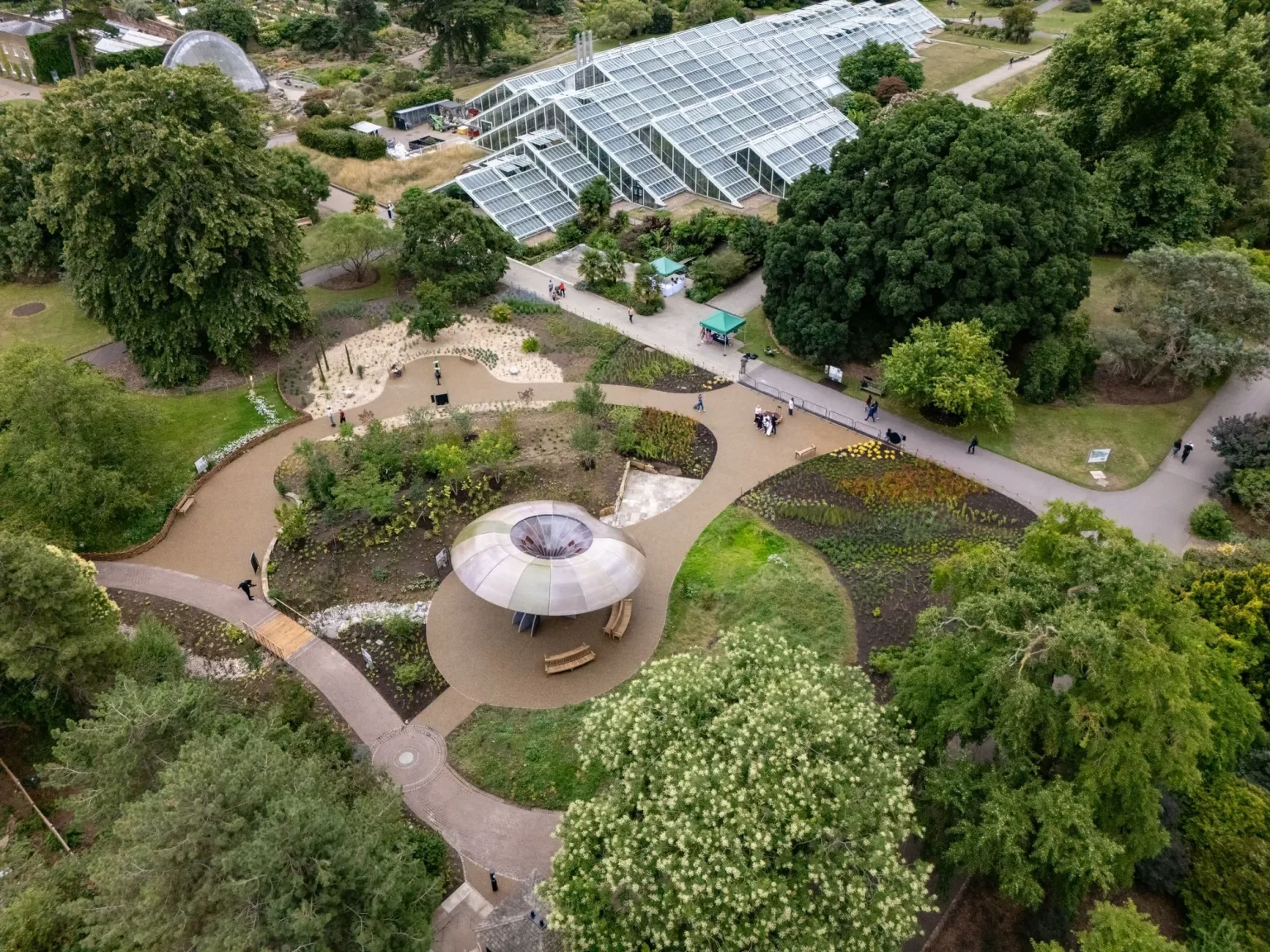 The Carbon Garden Pavilion, London, mushroom-like form