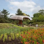 The Carbon Garden Pavilion, London, mushroom-like form