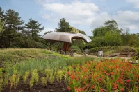 The Carbon Garden Pavilion, London, mushroom-like form
