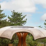 The Carbon Garden Pavilion, London, mushroom-like form