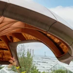The Carbon Garden Pavilion, London, mushroom-like form